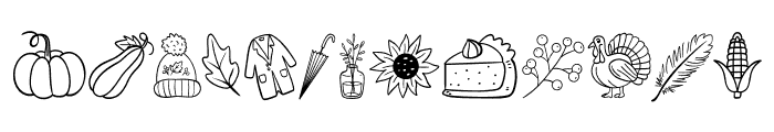 Autumn Charm Delight Font UPPERCASE