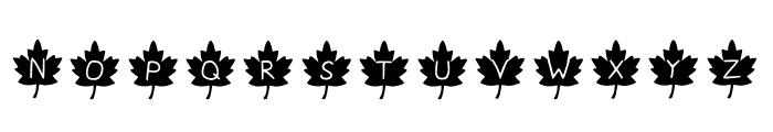 Autumn Leaf Play Font LOWERCASE