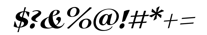 Auxerre 66 Medium Italic Font OTHER CHARS