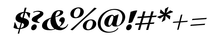 Auxerre 76 Bold Italic Font OTHER CHARS