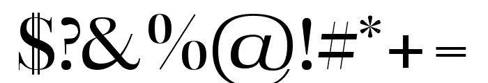 Ava Regular Font OTHER CHARS