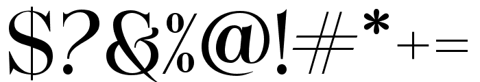 Avalar Regular Font OTHER CHARS