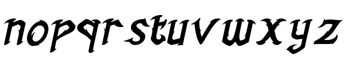Avalla Italic Font LOWERCASE