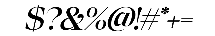 Avalone Italic Font OTHER CHARS