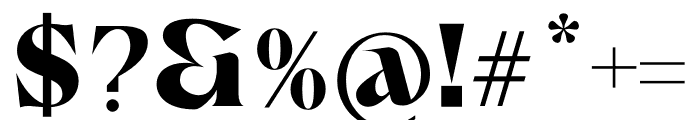 Avango Display Serif Bold Font OTHER CHARS