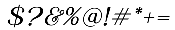 Avegas Royale Bold Italic Font OTHER CHARS
