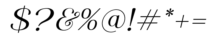 Avegas Royale Italic Font OTHER CHARS