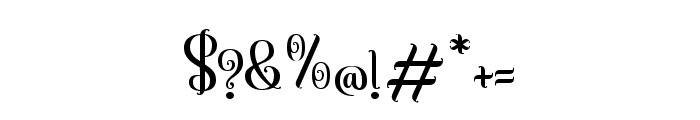 Aveland font Regular Font OTHER CHARS