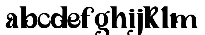 Avelines-Regular Font LOWERCASE