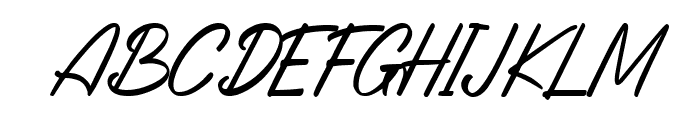 Avellyn's Italic Font UPPERCASE