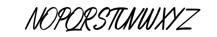 Avellyn's Italic Font UPPERCASE