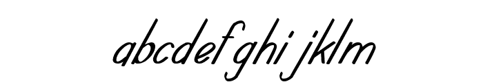 Avellyn's Italic Font LOWERCASE