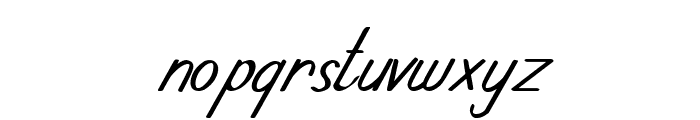 Avellyn's Italic Font LOWERCASE