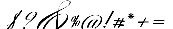 AvelonScript Font OTHER CHARS