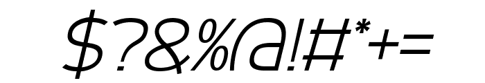 Avendes Italic Font OTHER CHARS