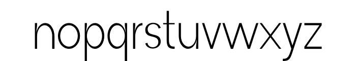 Avenis Light Font LOWERCASE