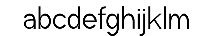 Avenis Semilight Font LOWERCASE