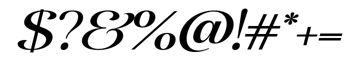 Avenza Expanded Italic Font OTHER CHARS