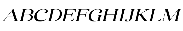 Avenza Expanded Italic Font UPPERCASE