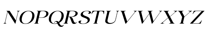 Avenza Expanded Italic Font UPPERCASE