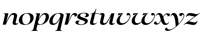 Avenza Expanded Italic Font LOWERCASE