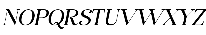 Avenza Italic Font UPPERCASE