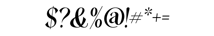 Average-Italic Font OTHER CHARS