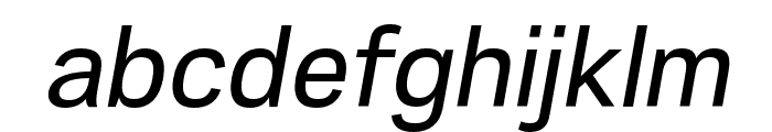 Avergent-Italic Font LOWERCASE