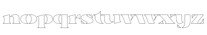 Aviarge Outline Font LOWERCASE