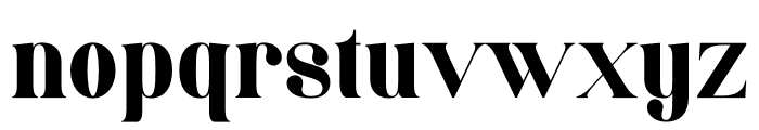 Avieka Font LOWERCASE