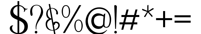 AvinsBake-Regular Font OTHER CHARS