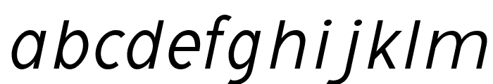 Avita-LightItalic Font LOWERCASE