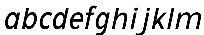 Avita-MediumItalic Font LOWERCASE