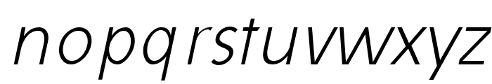 Avita Thin Italic Font LOWERCASE