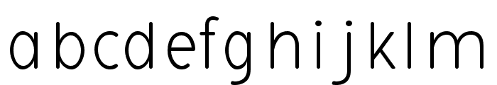 AvitaRounded Thin Font LOWERCASE
