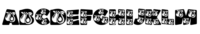 Avocat Font UPPERCASE