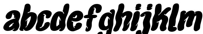 Awangawang Condensed Slanted Font LOWERCASE