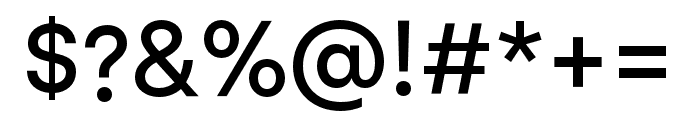 Aweber-Regular Font OTHER CHARS