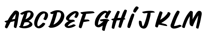 Awesome Brusher Font LOWERCASE