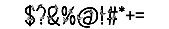 Awesome Butterfly Font OTHER CHARS