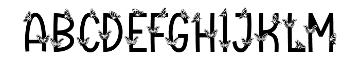 Awesome Butterfly Font UPPERCASE