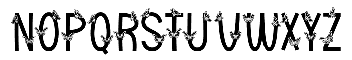 Awesome Butterfly Font UPPERCASE