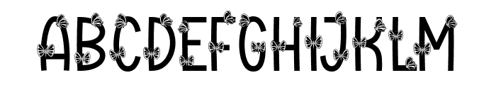 Awesome Butterfly Font LOWERCASE