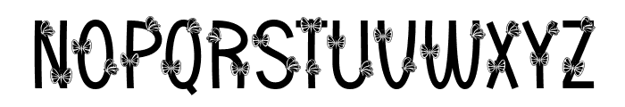 Awesome Butterfly Font LOWERCASE