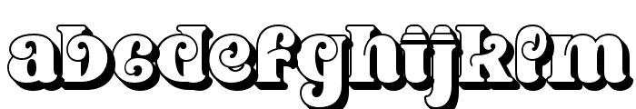 Awesome Christmas Extrude Reg Font LOWERCASE