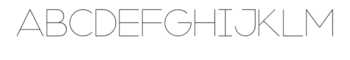 Axon Ultra Light Font UPPERCASE