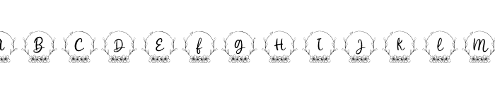 Ayana Monogram Regular Font LOWERCASE