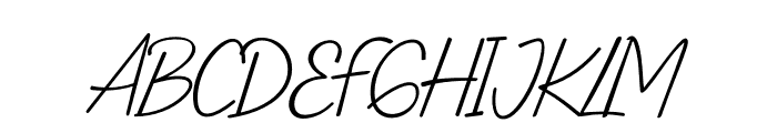 Aysiteruyo Font UPPERCASE