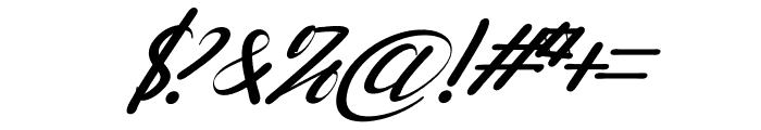 Ayunda Italic Font OTHER CHARS