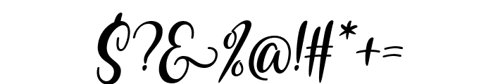 Ayunda Ochi Italic Font OTHER CHARS